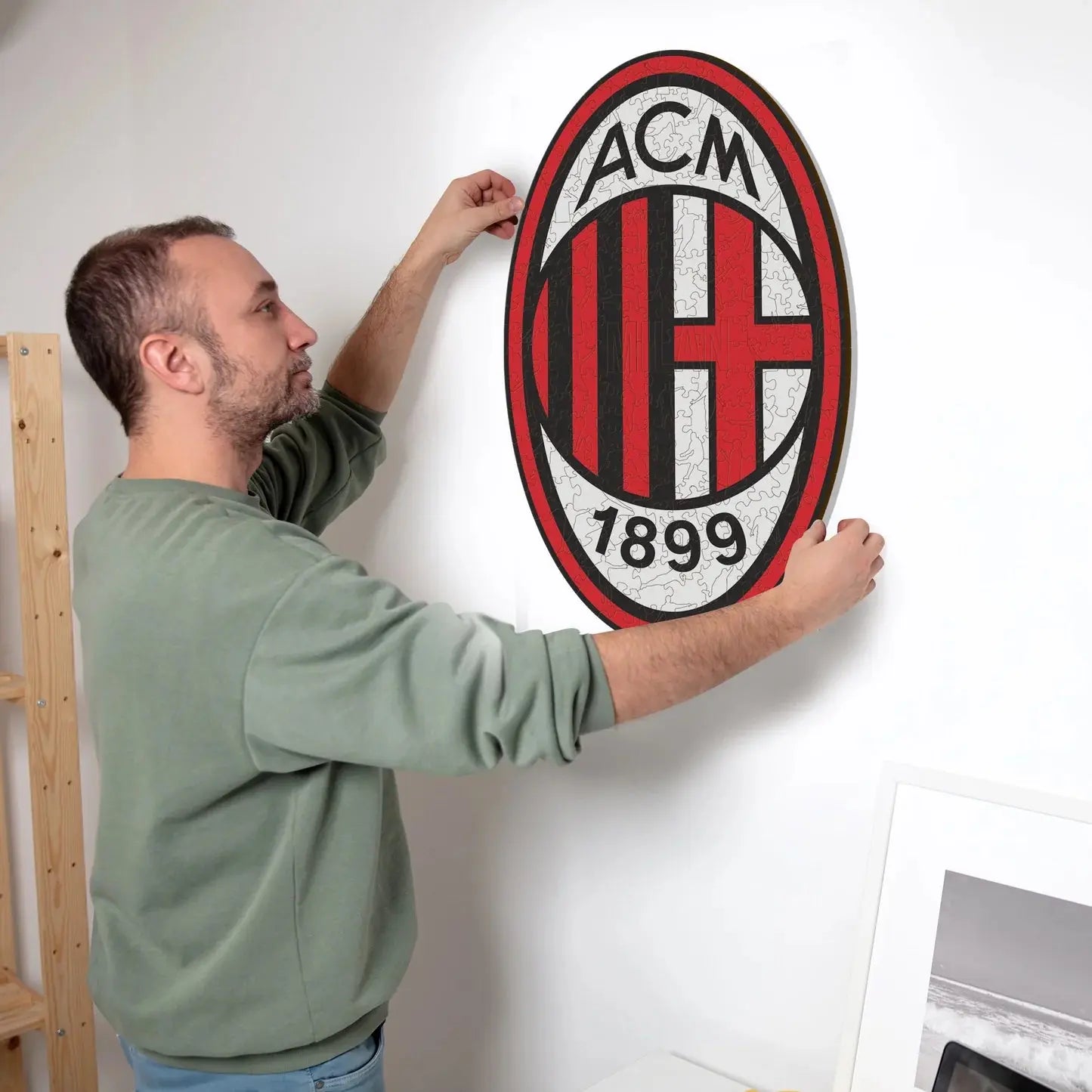 AC Milan Logo - Puzzle en bois Puzzle Goals