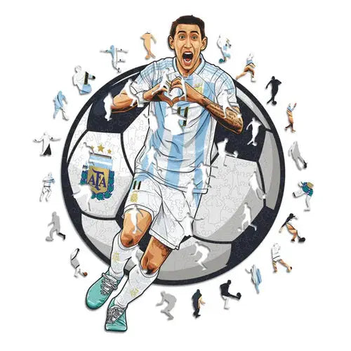 Angel Di Maria Argentine - Puzzle en bois Puzzle Goals