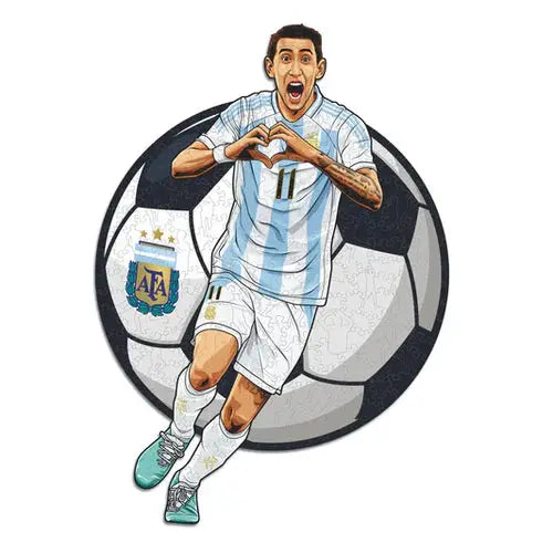 Angel Di Maria Argentine - Puzzle en bois Puzzle Goals