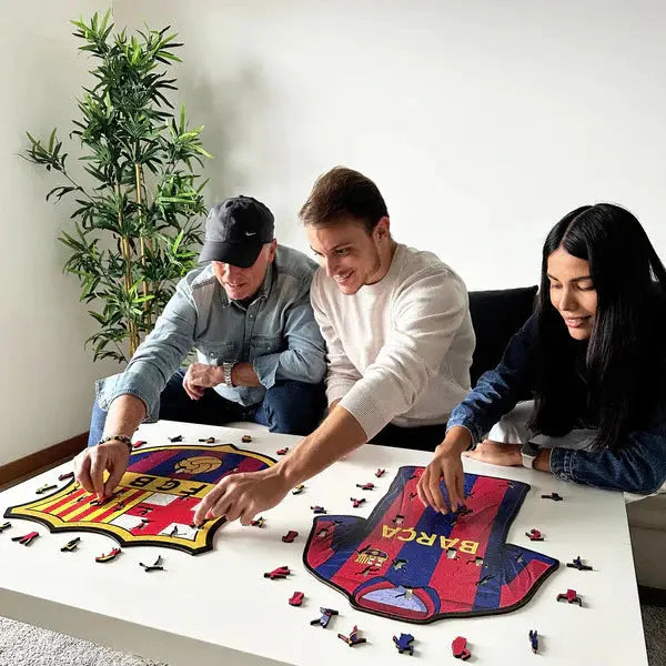 Barcelone Logo - Puzzle en bois Puzzle Goals