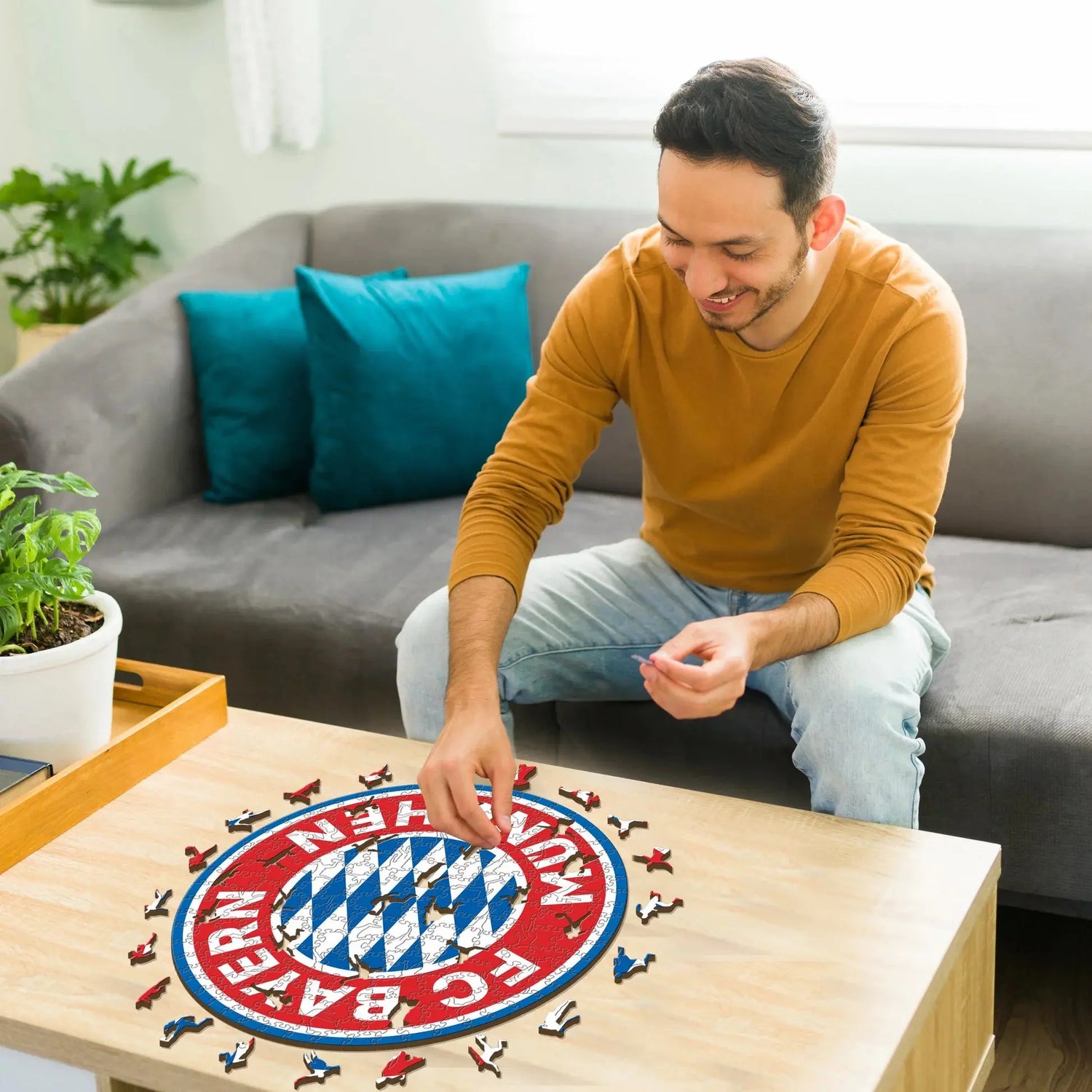 Bayern Munich Logo - Puzzle en bois Puzzle Goals