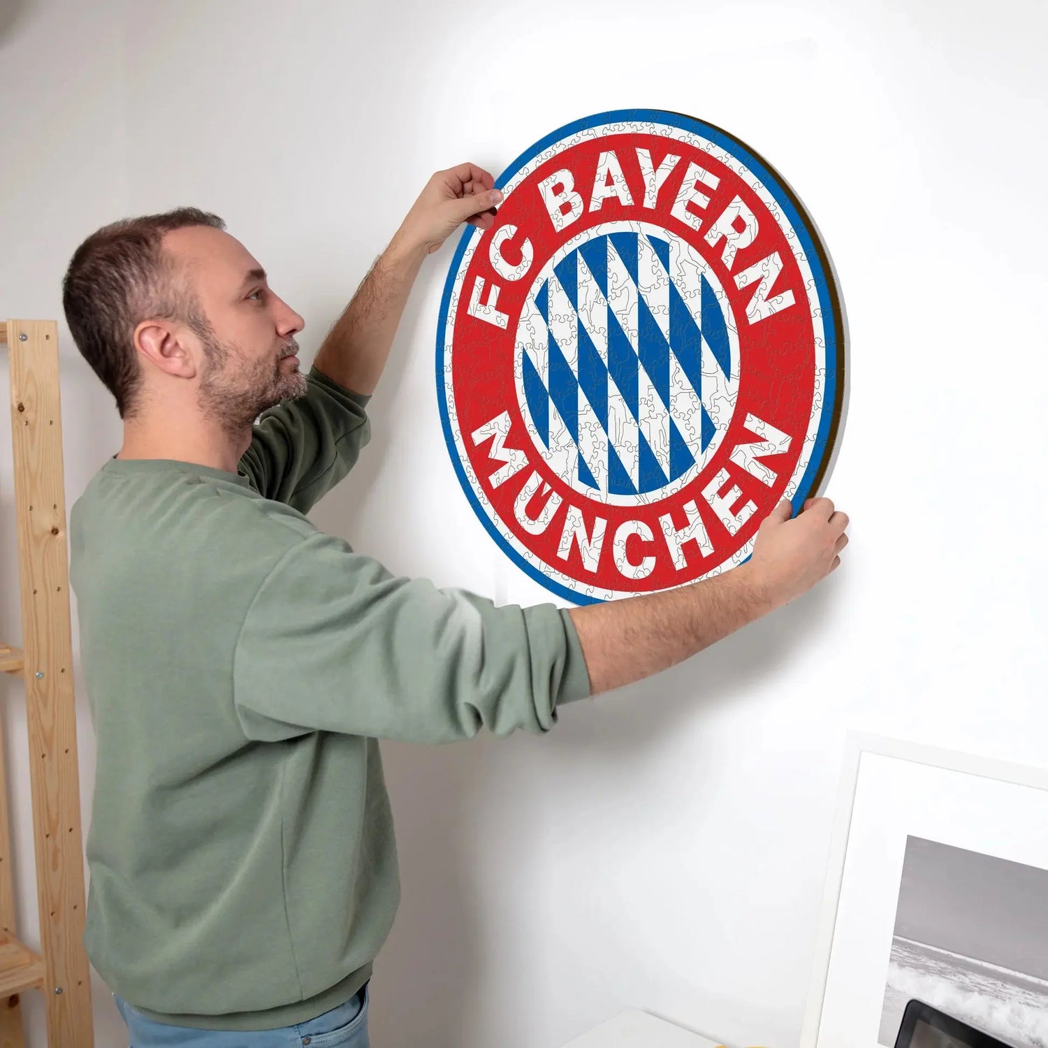 Bayern Munich Logo - Puzzle en bois Puzzle Goals
