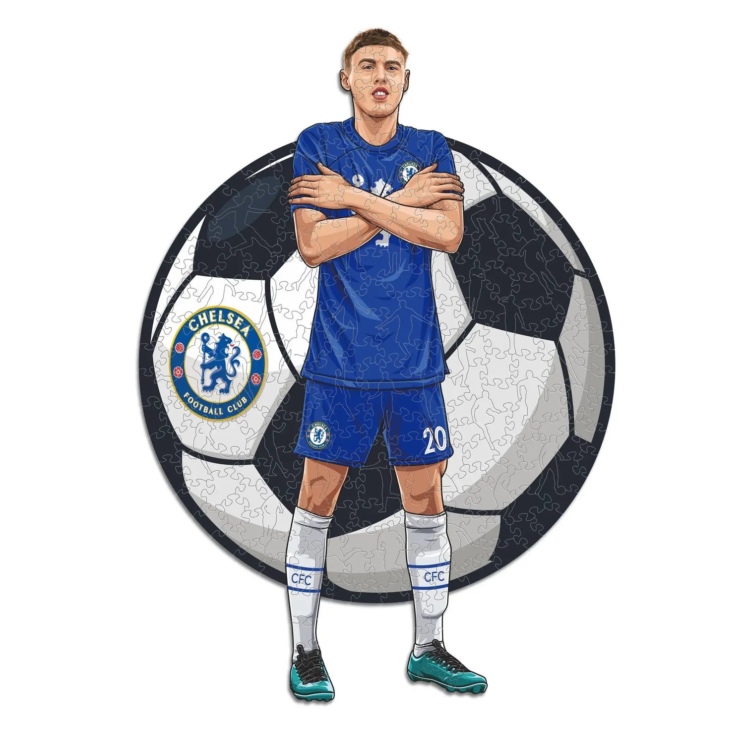 Cole Palmer Chelsea - Puzzle en bois Puzzle Goals