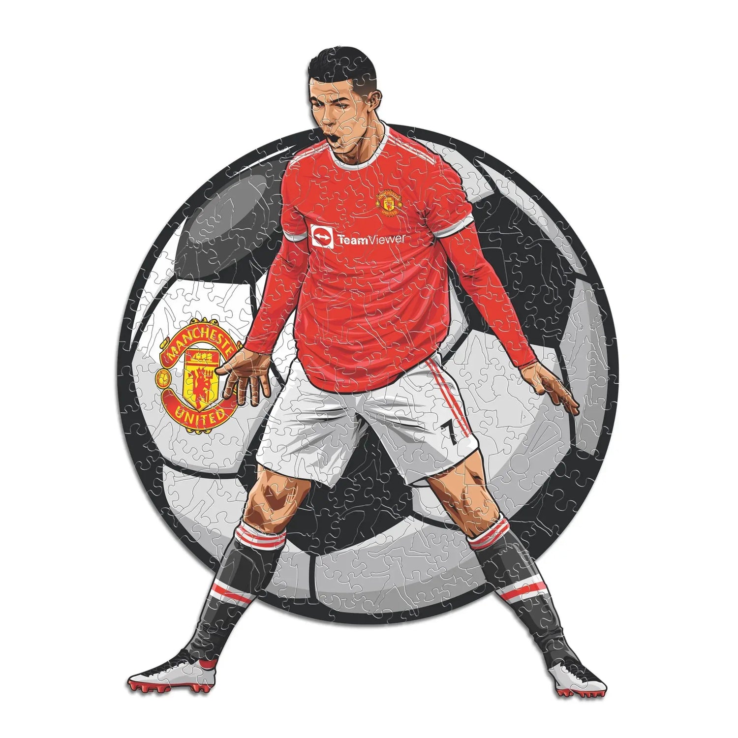 Cristiano Ronaldo Manchester United - Puzzle en bois Puzzle Goals