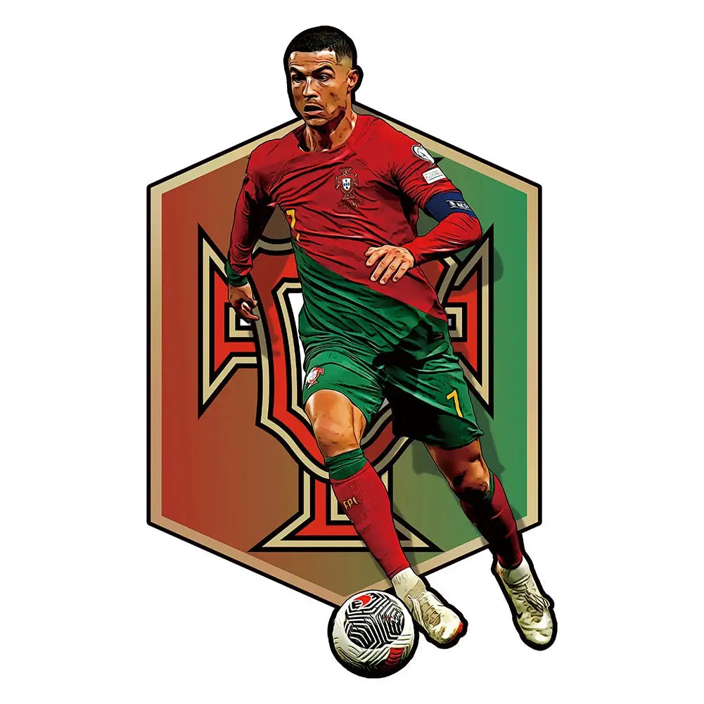 Cristiano Ronaldo Portugal Dom - Puzzle en bois Puzzle Goals