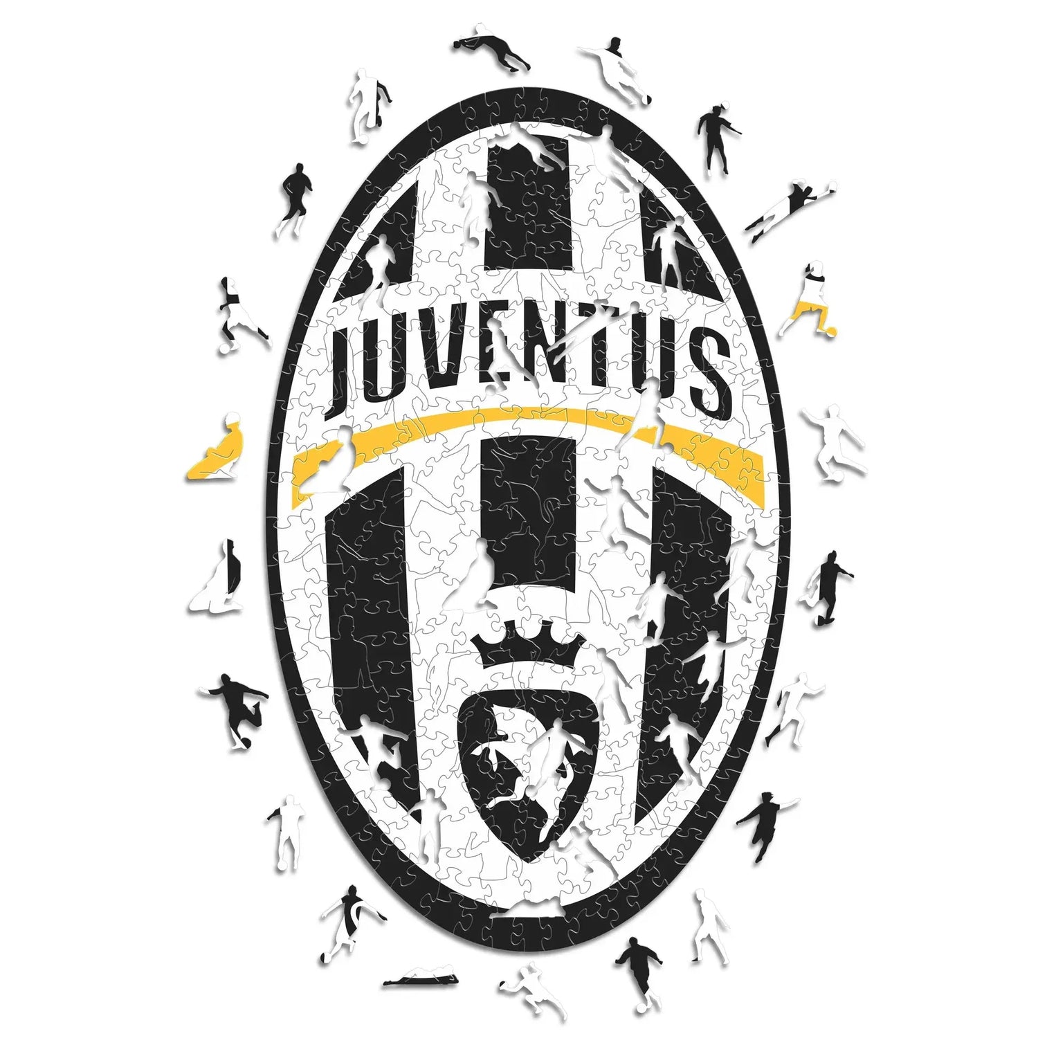 Juventus Logo Rétro - Puzzle en bois Puzzle Goals