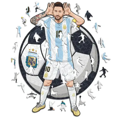 Lionel Messi Argentine - Puzzle en bois Puzzle Goals