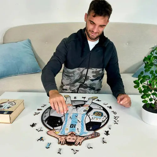 Lionel Messi Argentine - Puzzle en bois Puzzle Goals