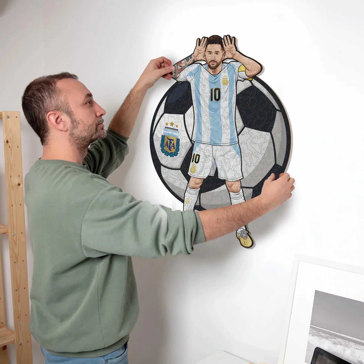 Lionel Messi Argentine - Puzzle en bois Puzzle Goals