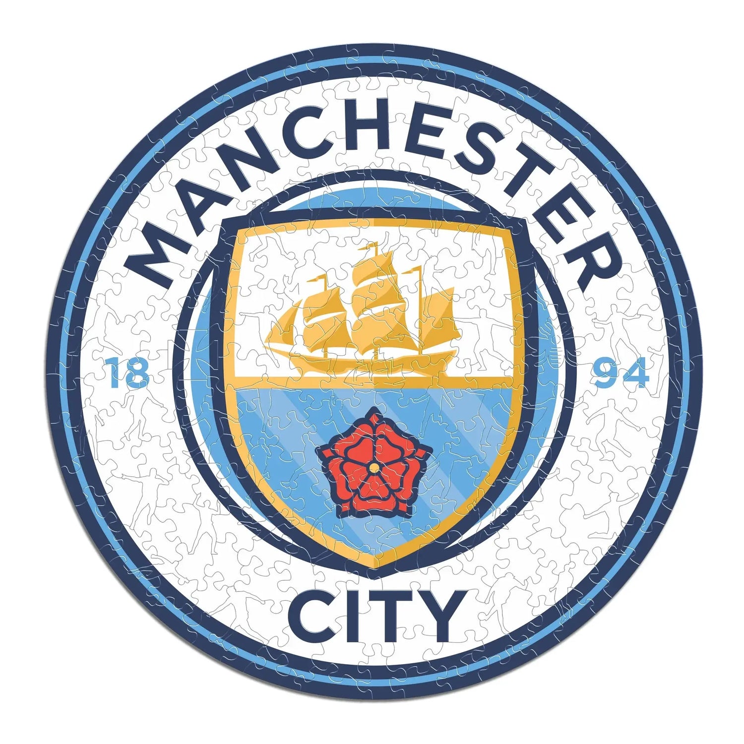 Manchester City Logo - Puzzle en bois Puzzle Goals