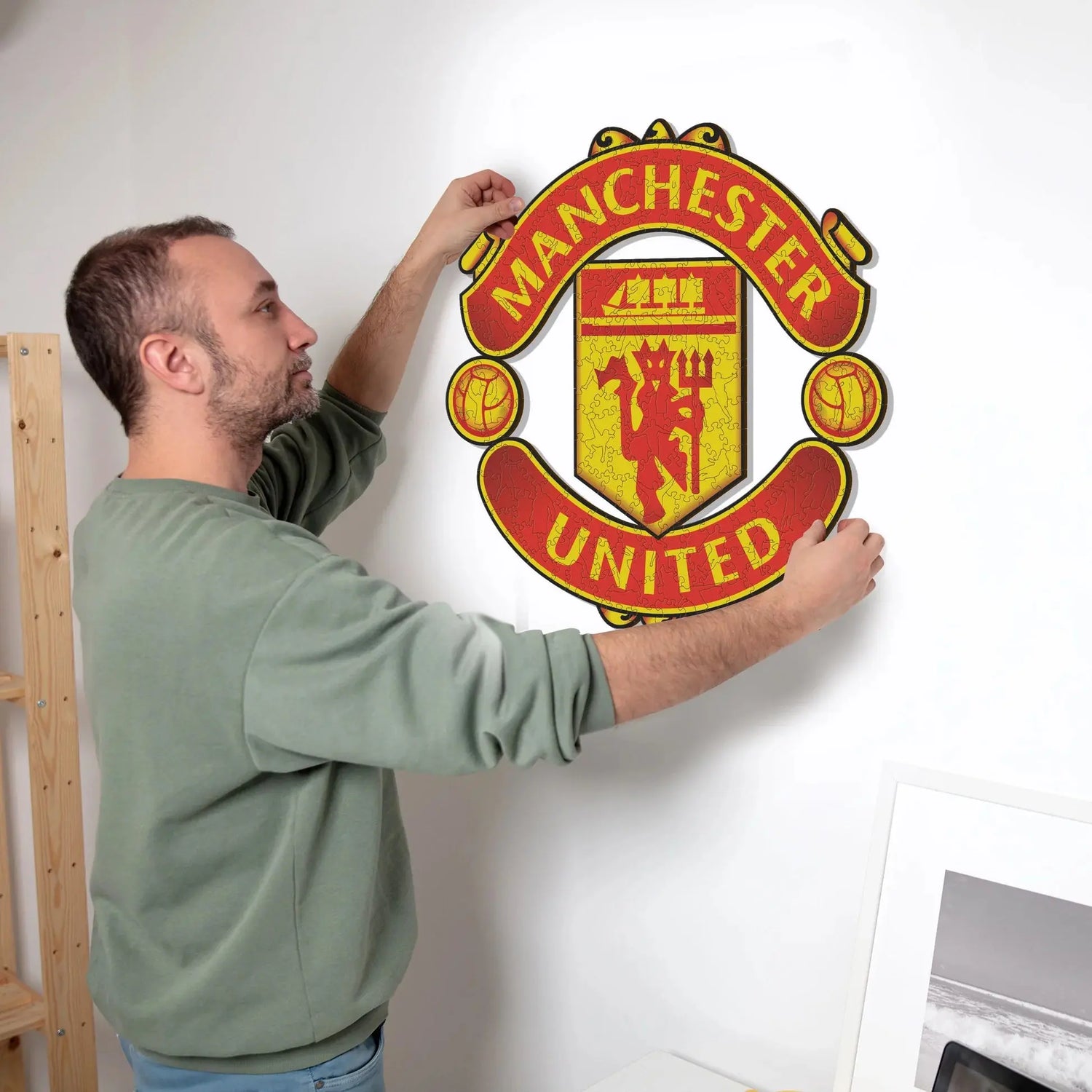 Manchester United Logo - Puzzle en bois Puzzle Goals