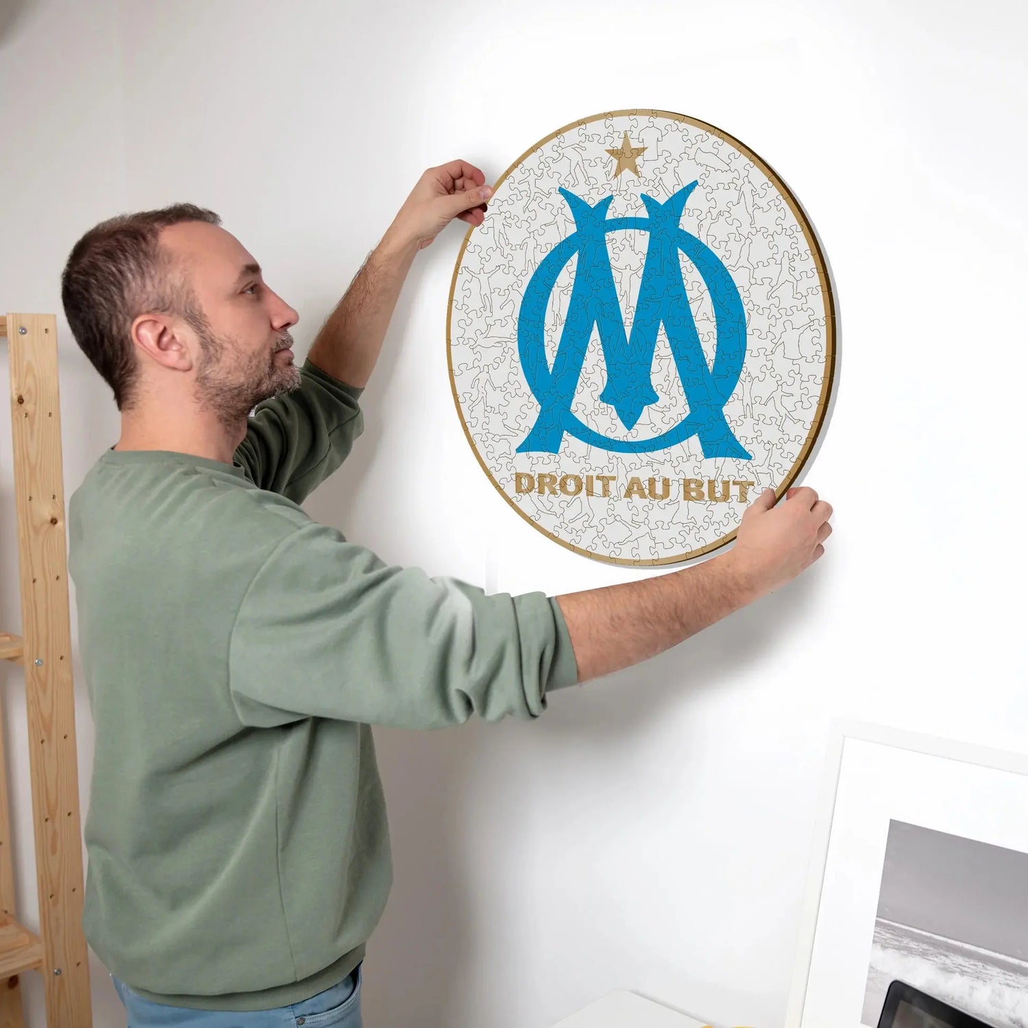 Marseille Logo - Puzzle en bois Puzzle Goals