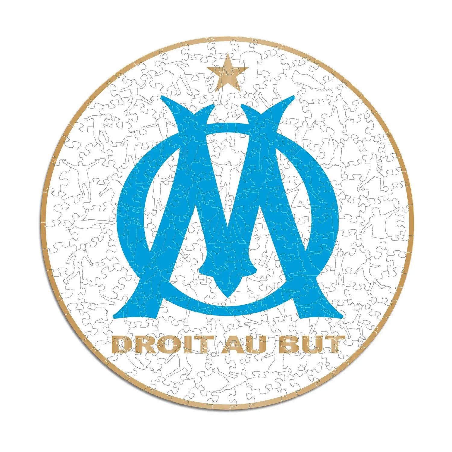 Marseille Logo - Puzzle en bois Puzzle Goals