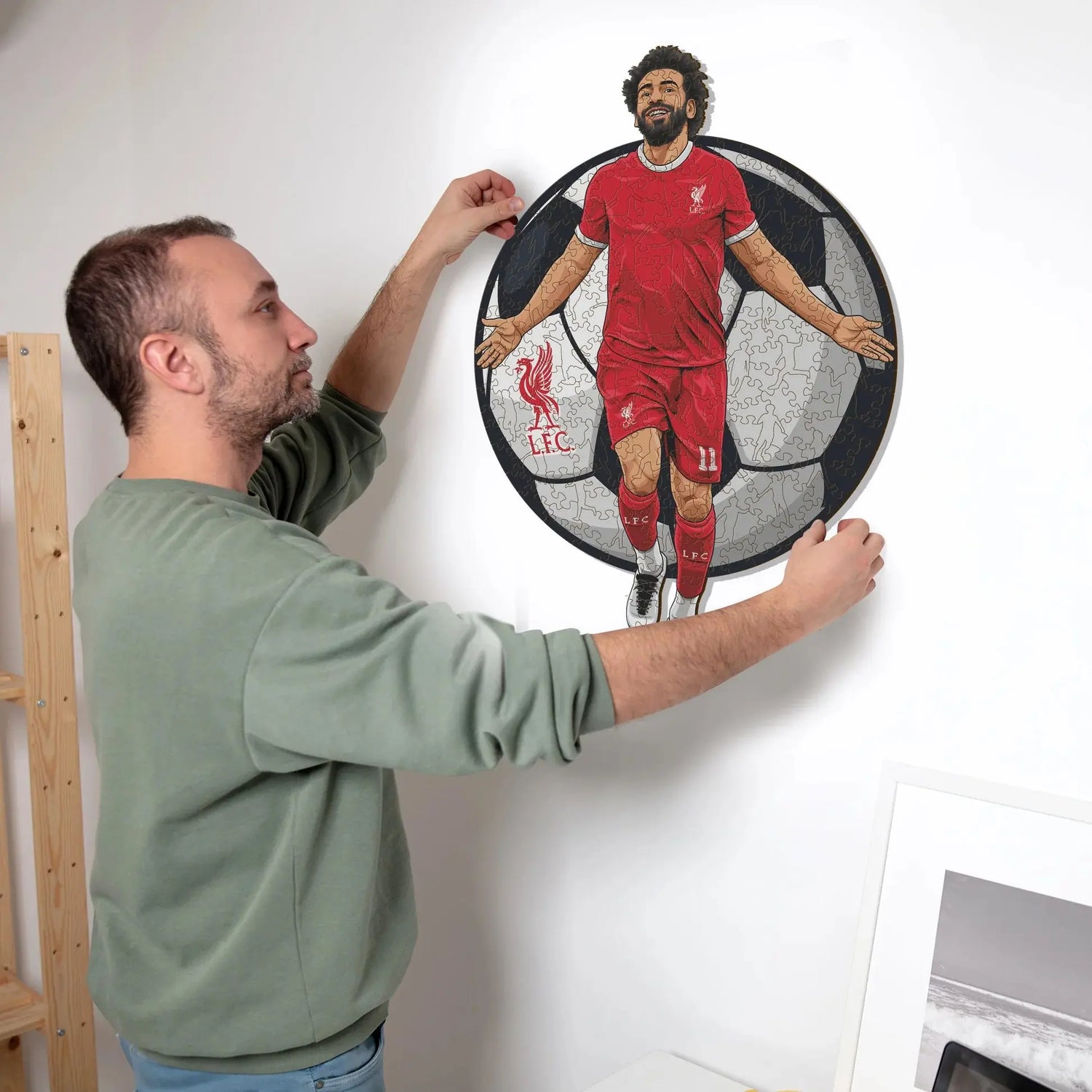 Mohammed Salah Liverpool - Puzzle en bois Puzzle Goals