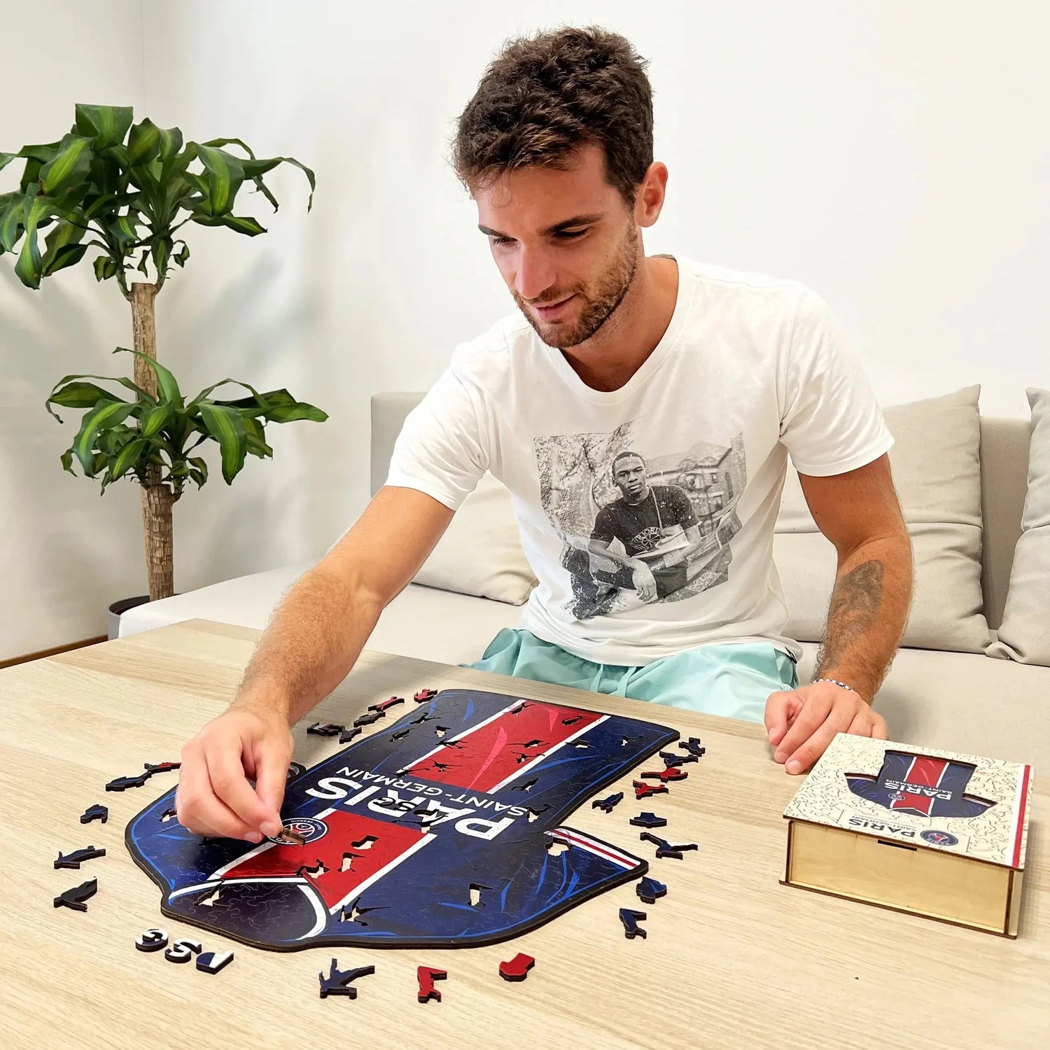 PSG Maillot - Puzzle en bois Puzzle Goals