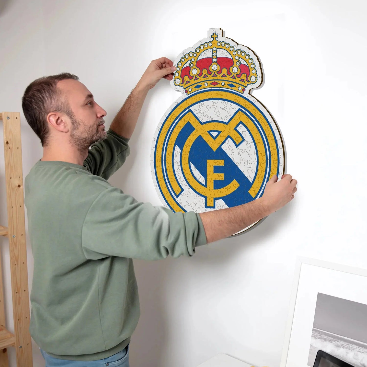 Real Madrid Logo - Puzzle en bois Puzzle Goals