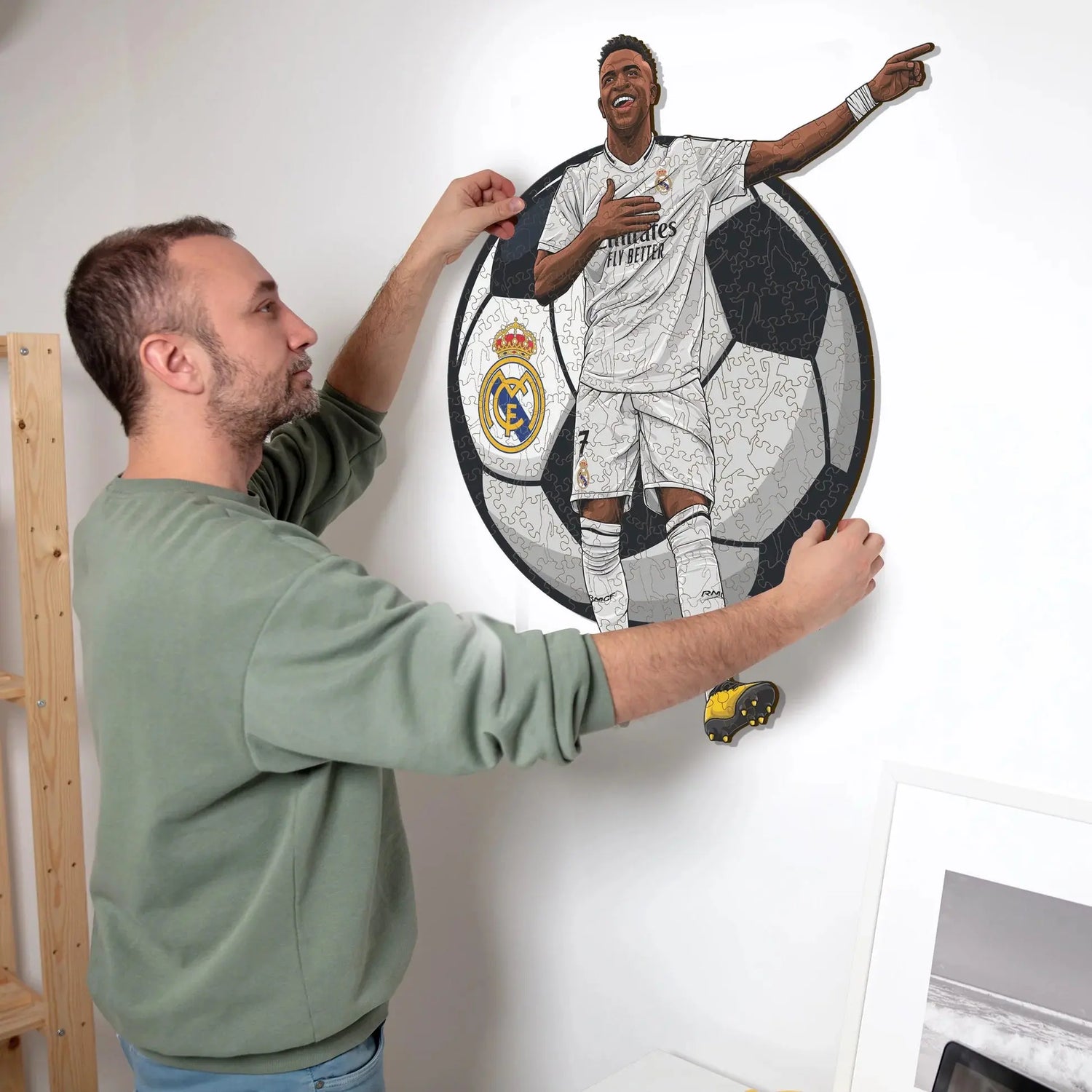 Vinicius Jr. Real Madrid - Puzzle en bois Puzzle Goals