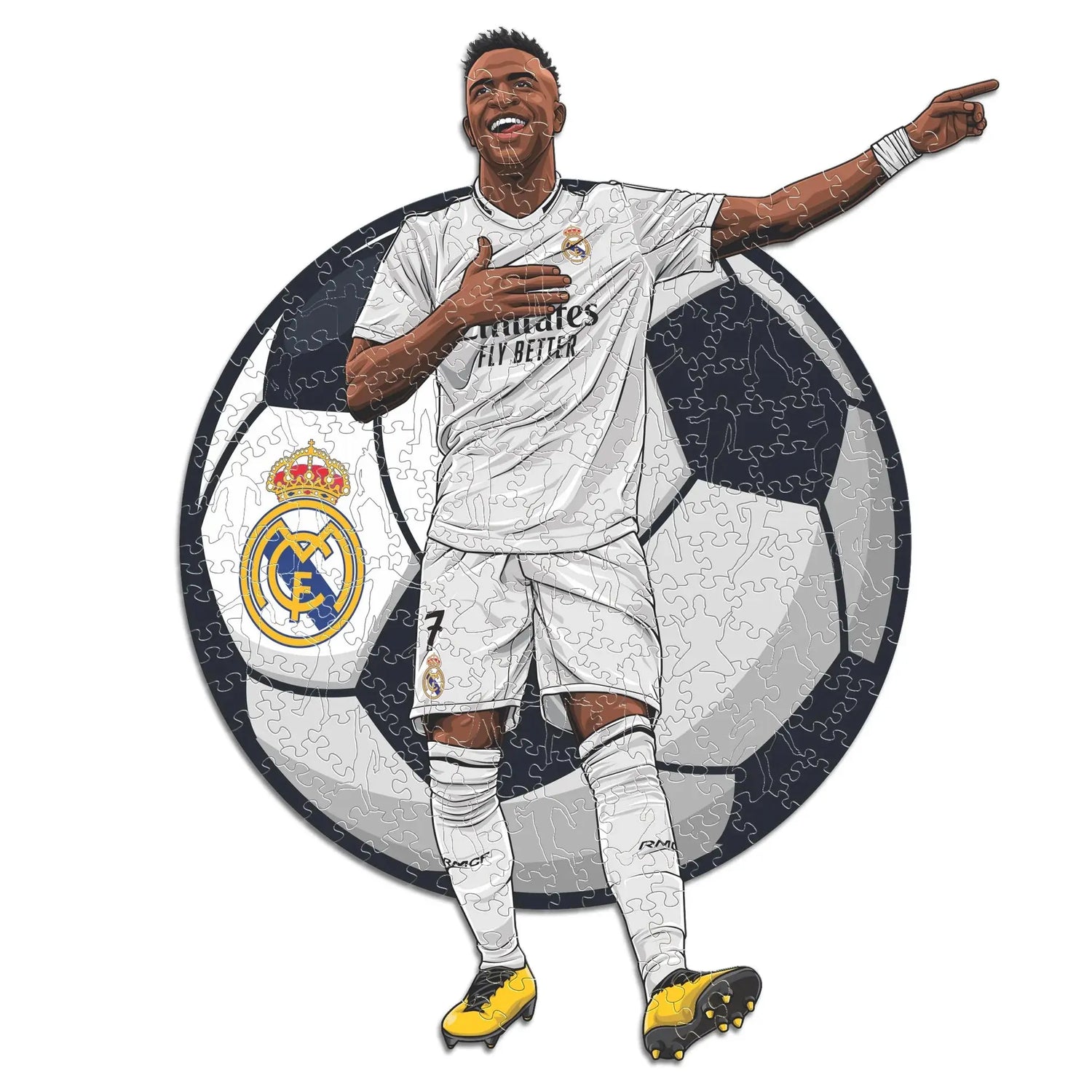 Vinicius Jr. Real Madrid - Puzzle en bois Puzzle Goals