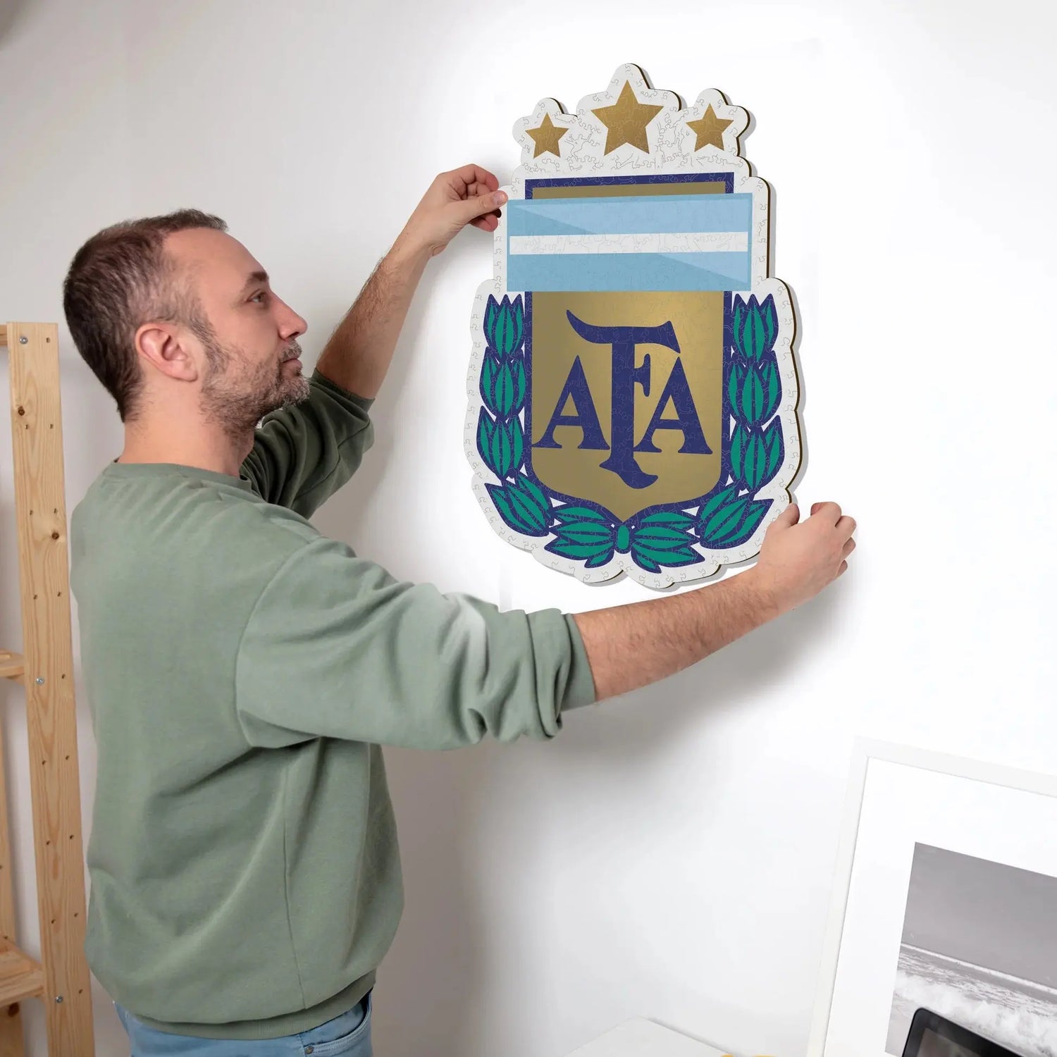 Argentine Logo - Puzzle en bois Puzzle Goals