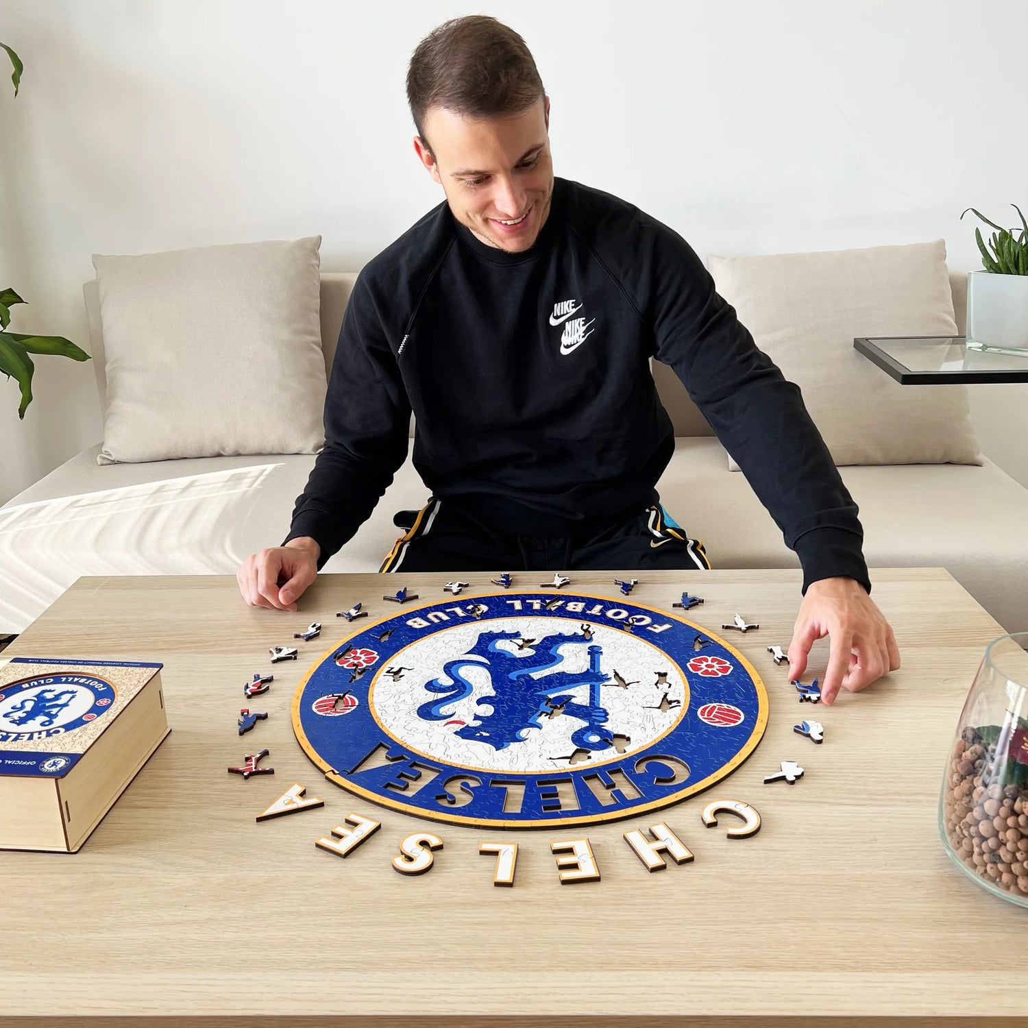 Chelsea FC Logo - Puzzle en bois