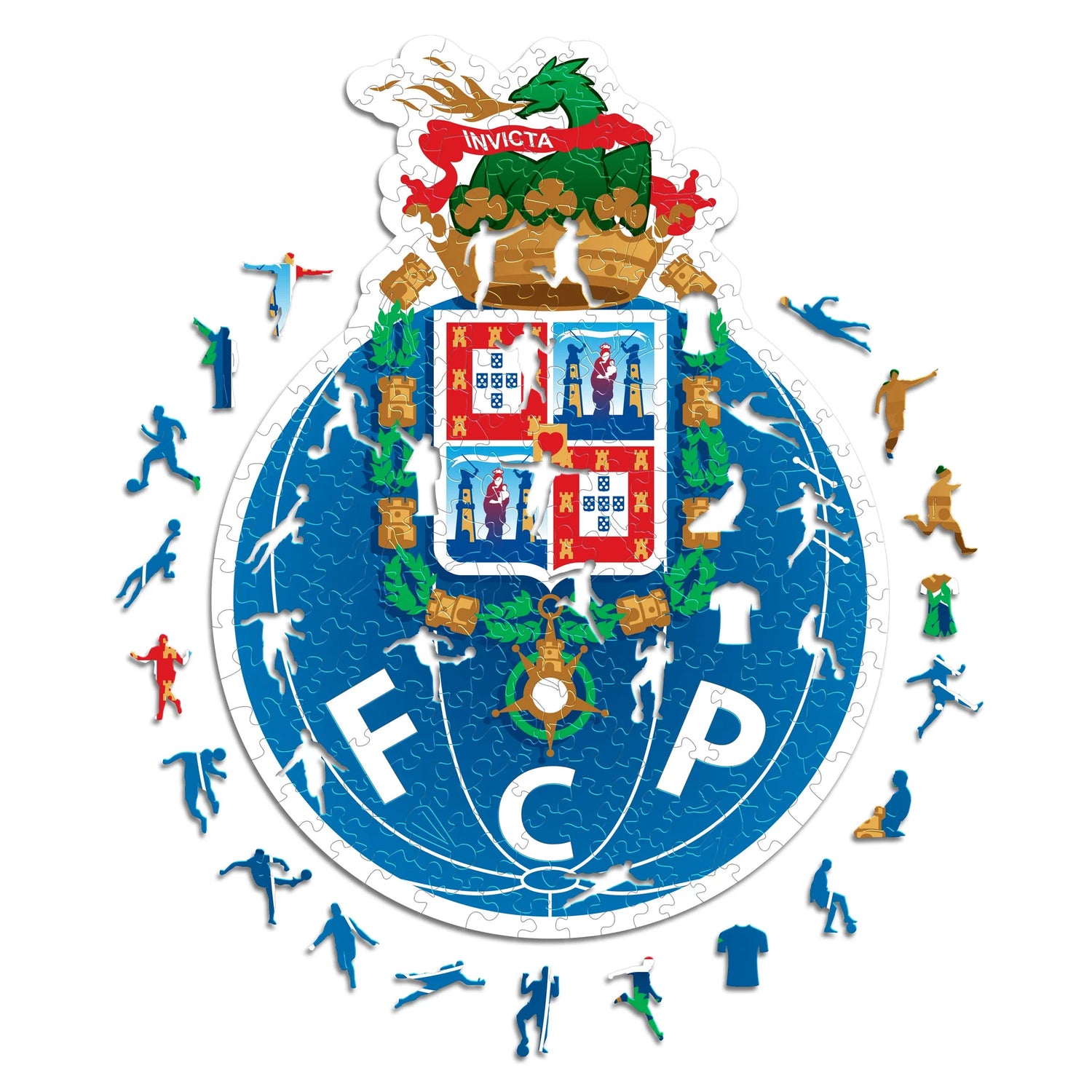 FC Porto Logo - Puzzle en bois