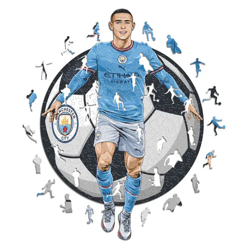 Phil Foden Manchester City - Puzzle en bois