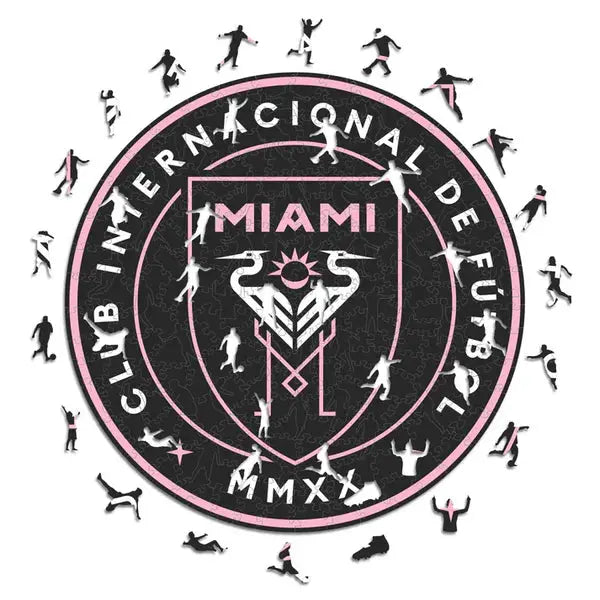 Inter Miami Logo - Puzzle en bois Puzzle Goals