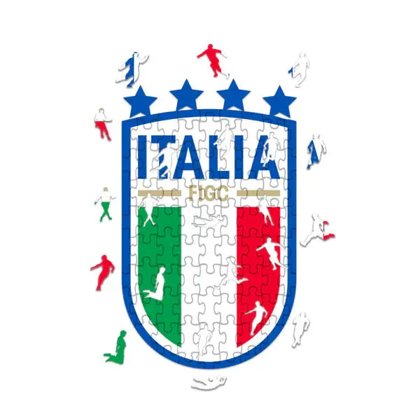 Italie Logo - Puzzle en bois Puzzle Goals