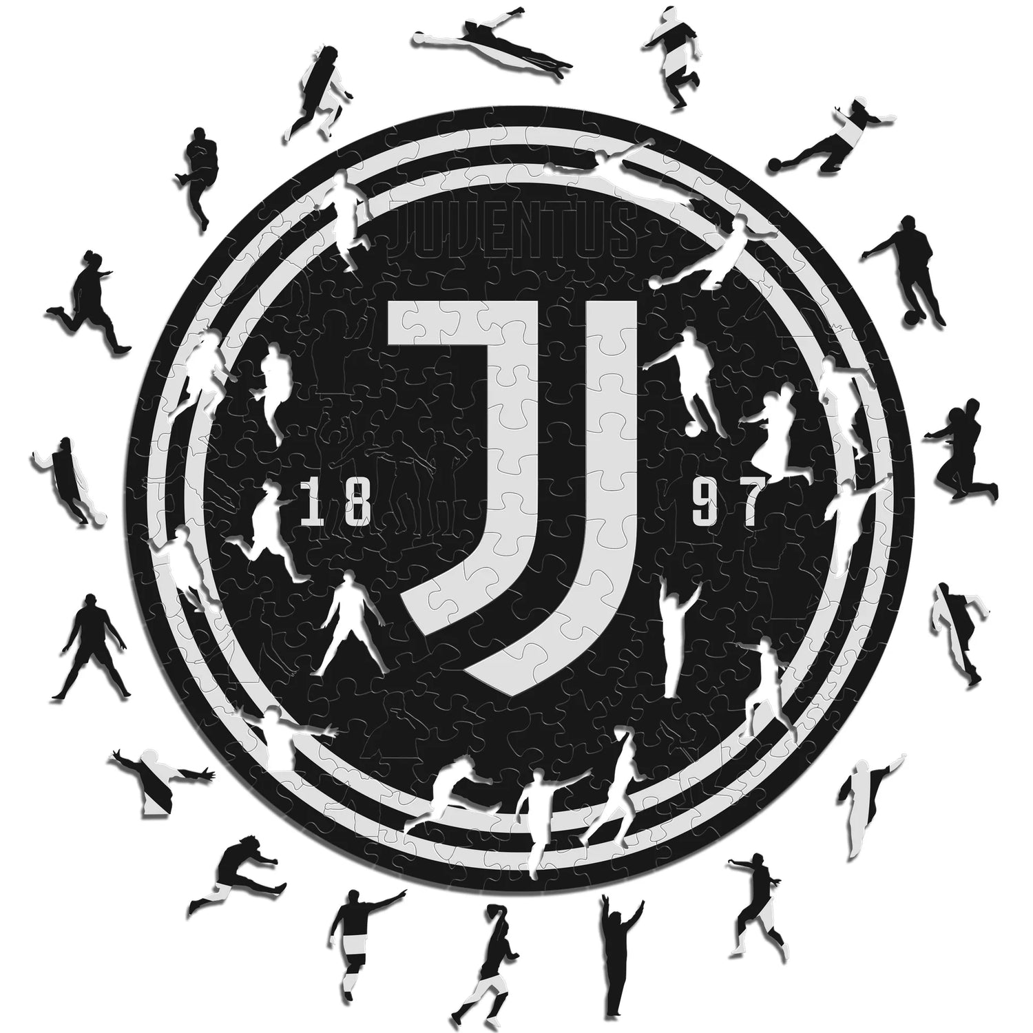 Juventus Logo - Puzzle en bois