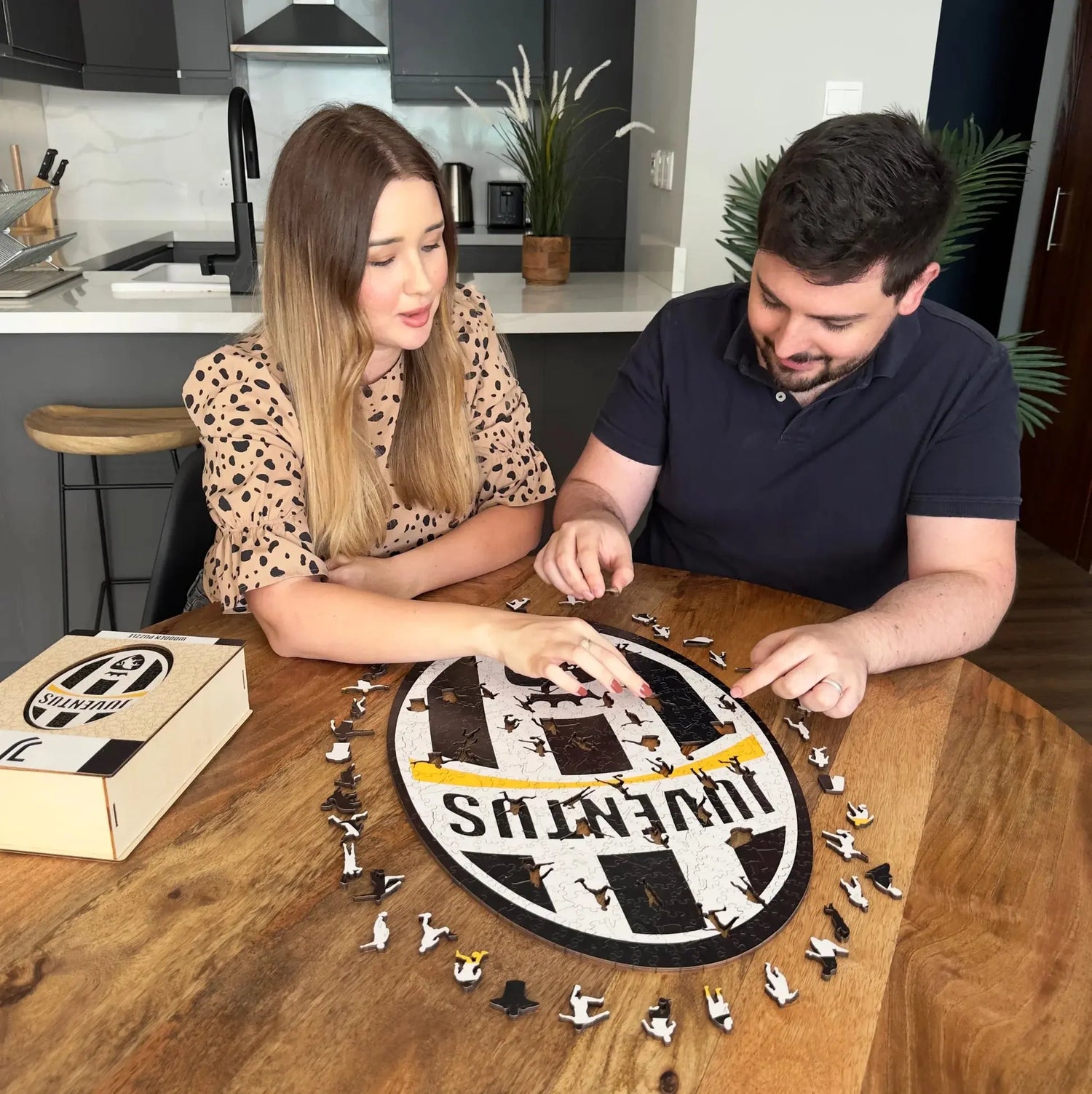 Juventus Logo Rétro - Puzzle en bois Puzzle Goals