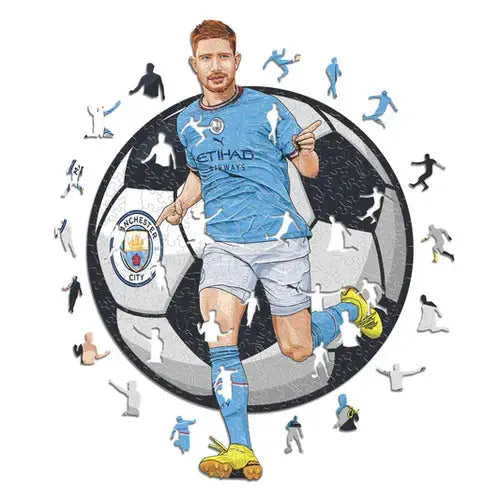 Kevin De Bruyne Manchester City - Puzzle en bois Puzzle Goals