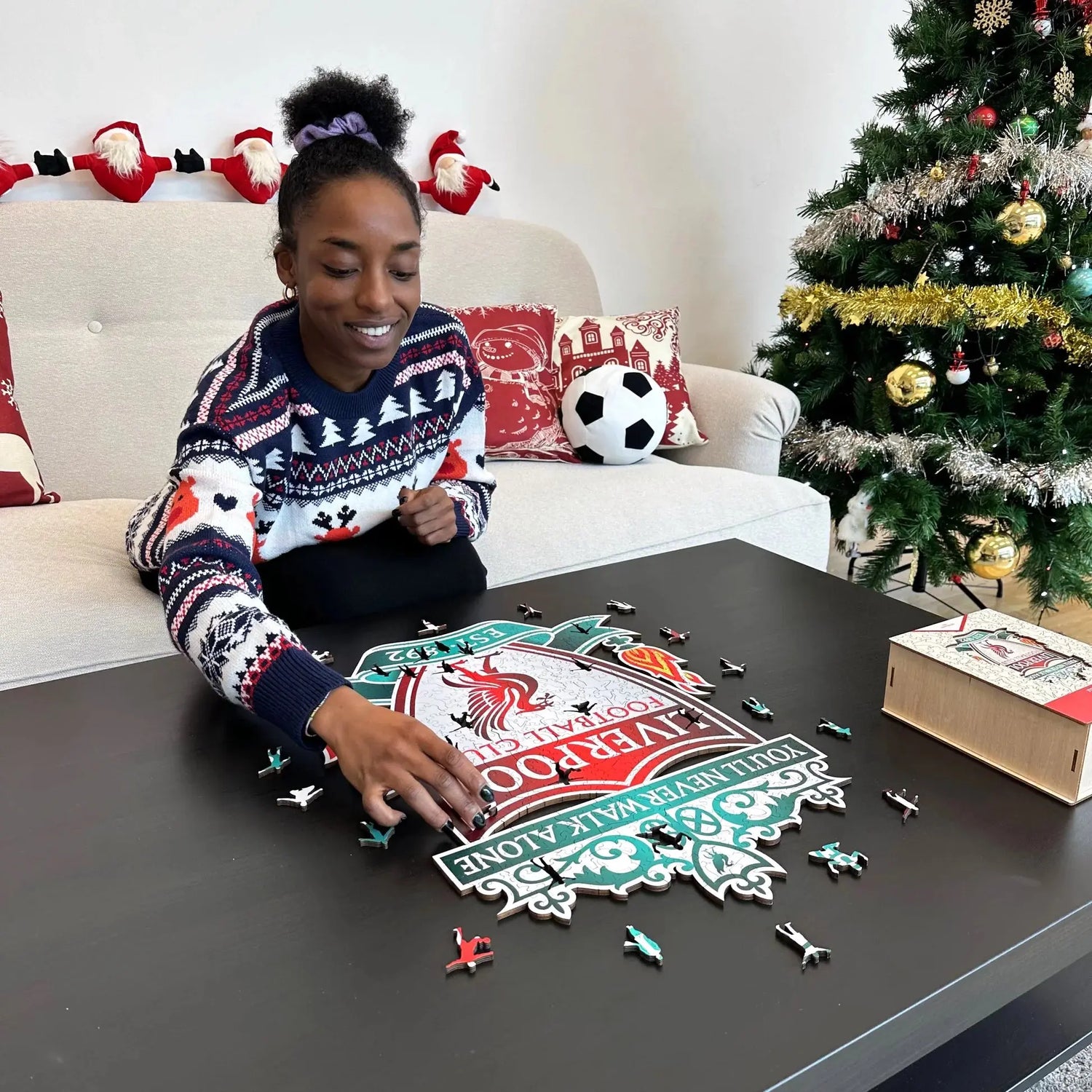 Liverpool FC Logo - Puzzle en bois Puzzle Goals