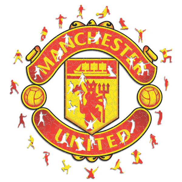 Manchester United Logo - Puzzle en bois