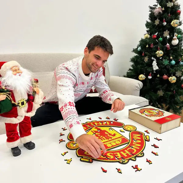 Manchester United Logo - Puzzle en bois Puzzle Goals
