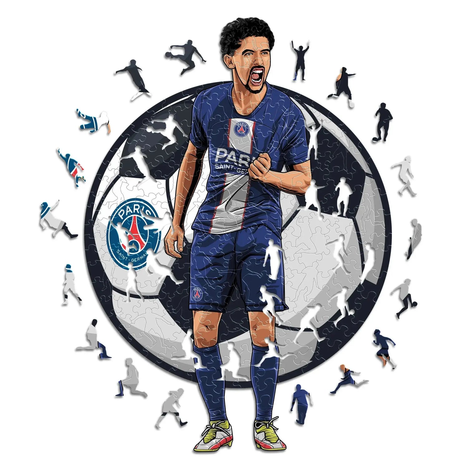 Marquinhos PSG - Puzzle en bois Puzzle Goals