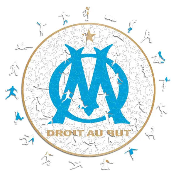 Marseille Logo - Puzzle en bois Puzzle Goals