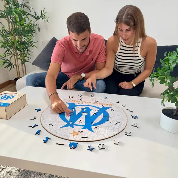 Marseille Logo - Puzzle en bois Puzzle Goals