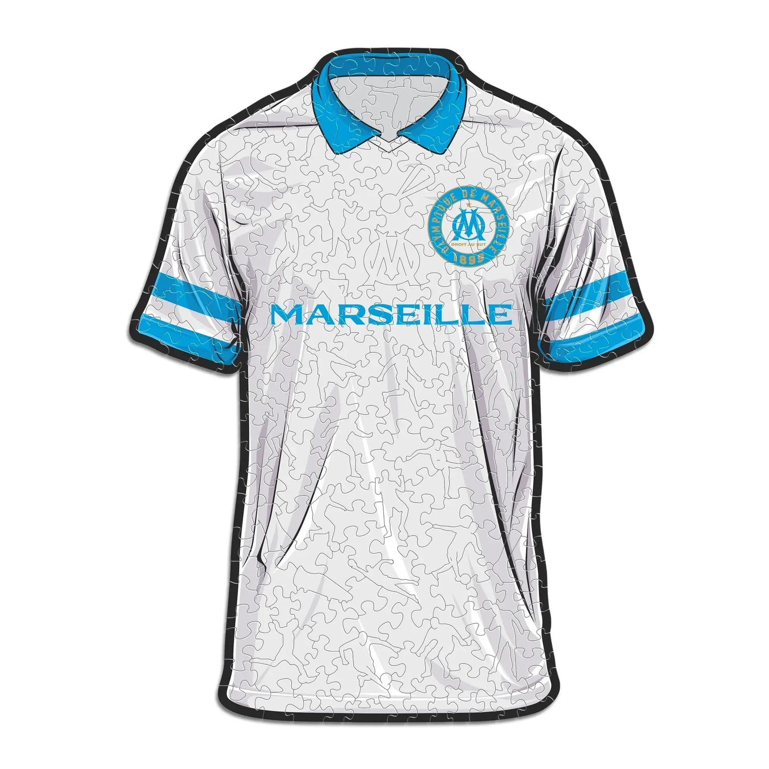 Marseille Maillot - Puzzle en bois Puzzle Goals