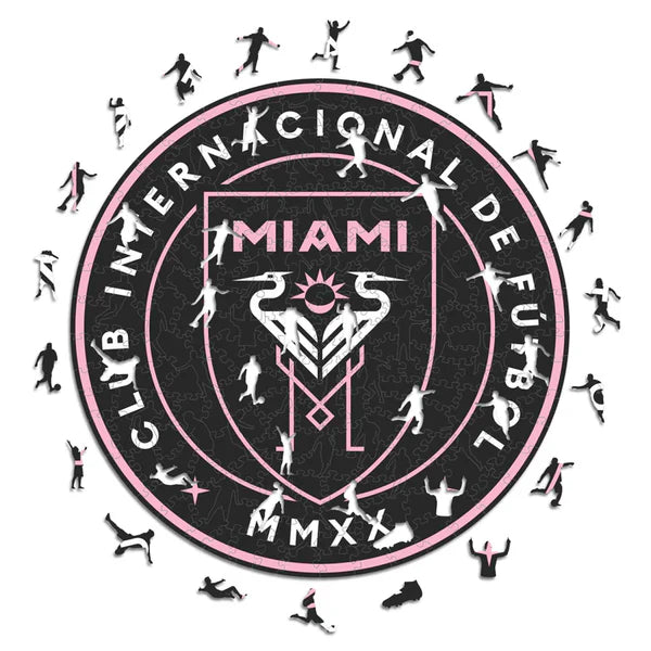 Inter Miami Logo - Puzzle en bois