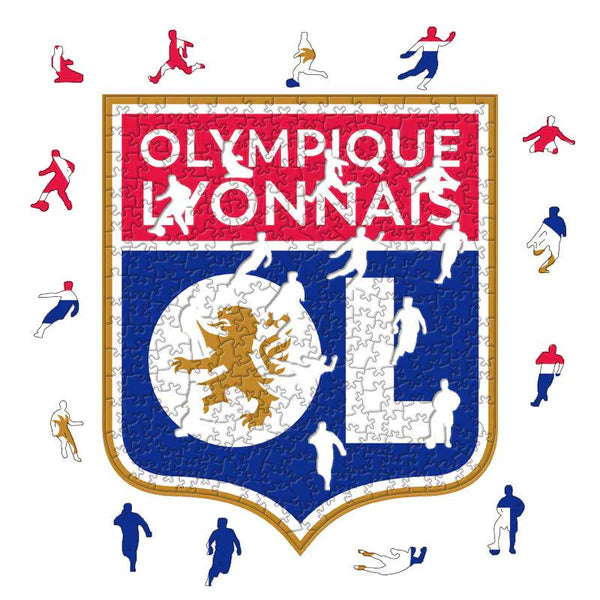 Olympique Lyonnais Logo - Puzzle en bois