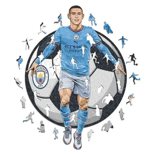 Phil Foden Manchester City - Puzzle en bois Puzzle Goals