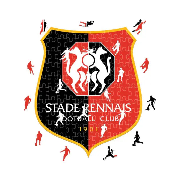 Rennes Logo - Puzzle en bois Puzzle Goals