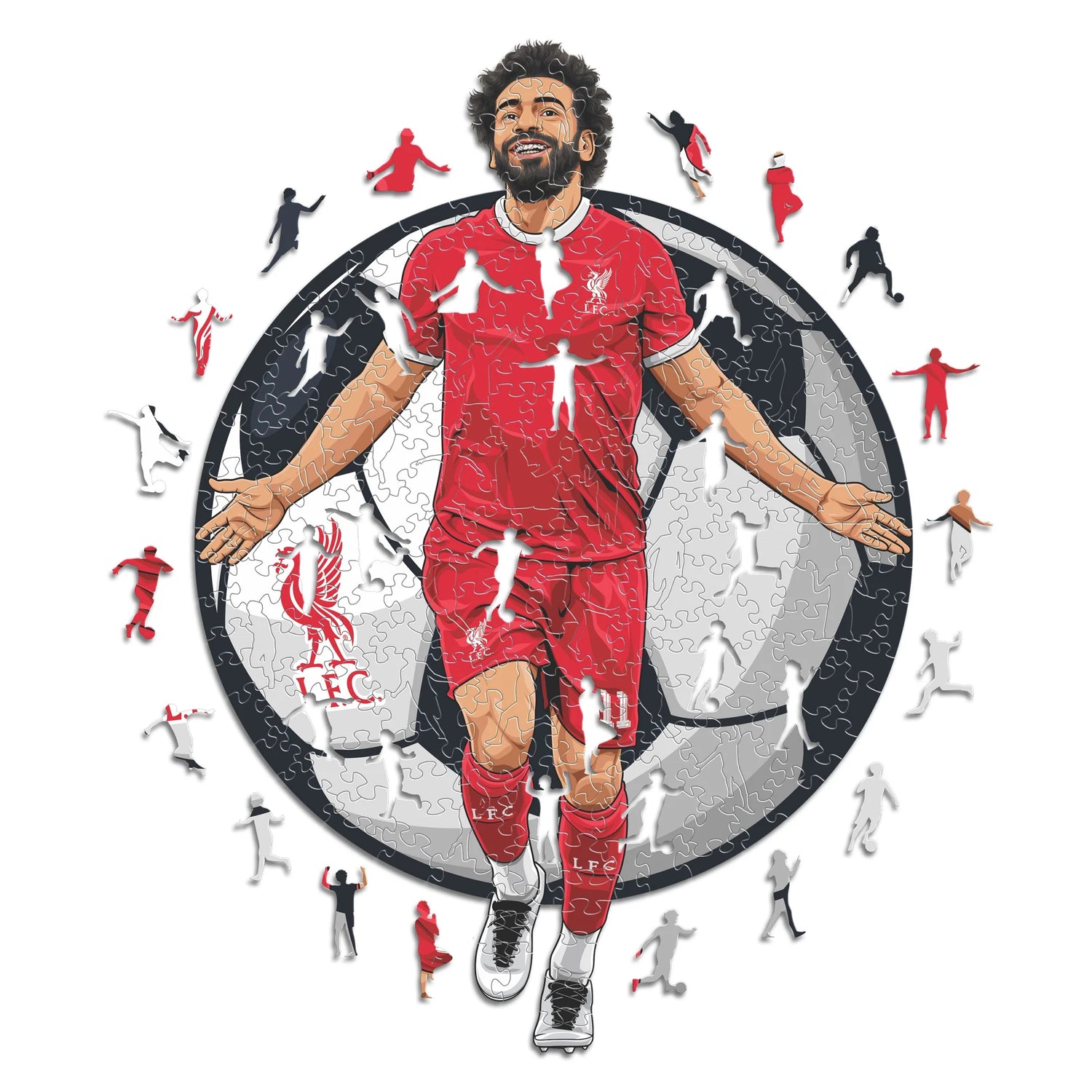 Mohammed Salah Liverpool - Puzzle en bois