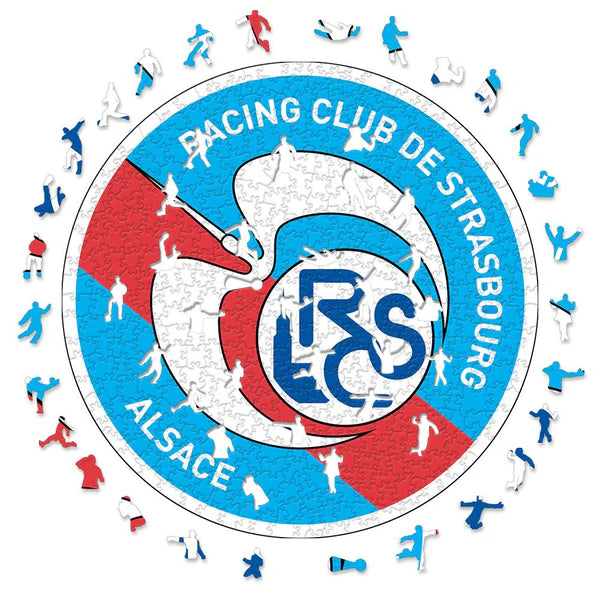 RC Strasbourg Logo - Puzzle en bois