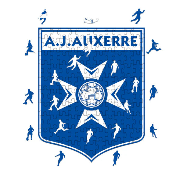 A.J. Auxerre Logo - Puzzle en bois