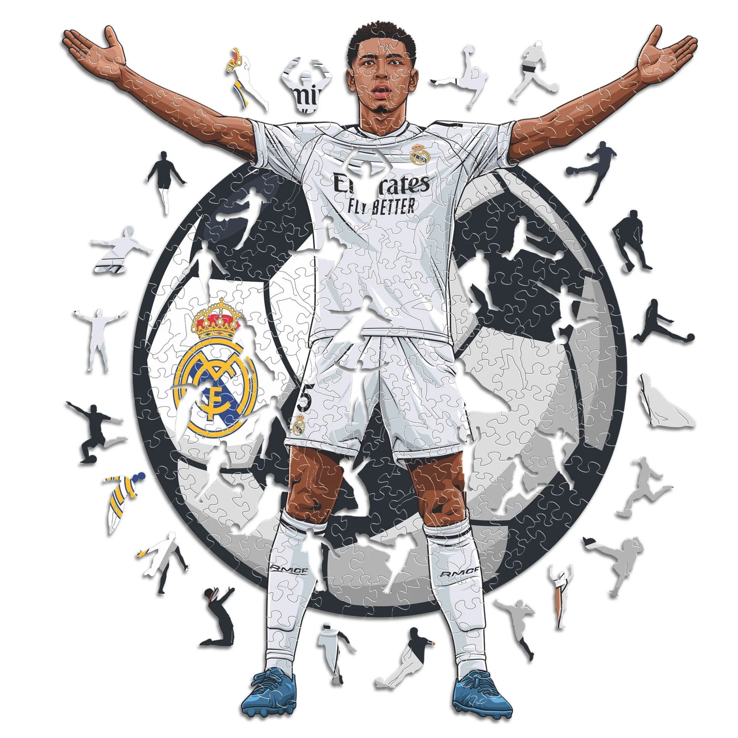 Jude Bellingham Real Madrid - Puzzle en bois