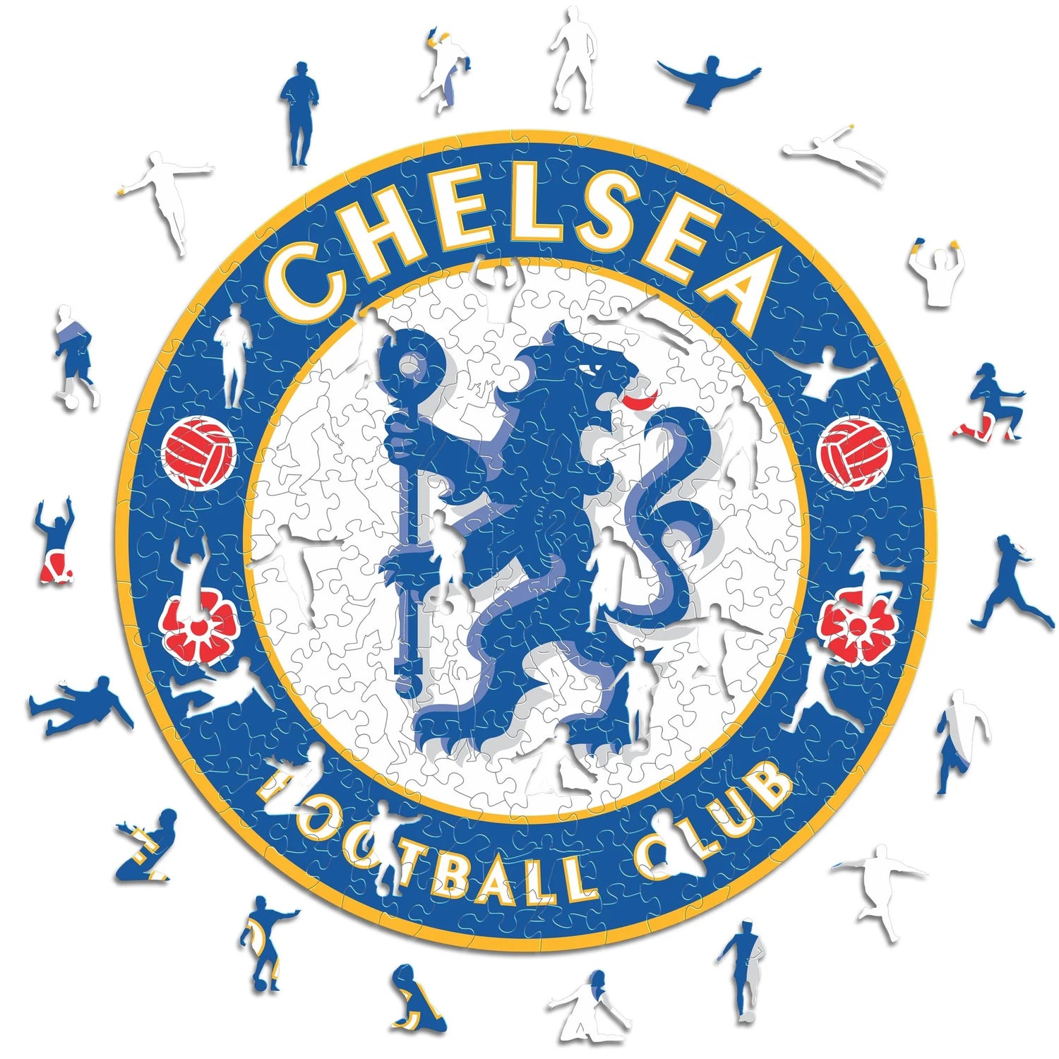 Chelsea FC Logo - Puzzle en bois