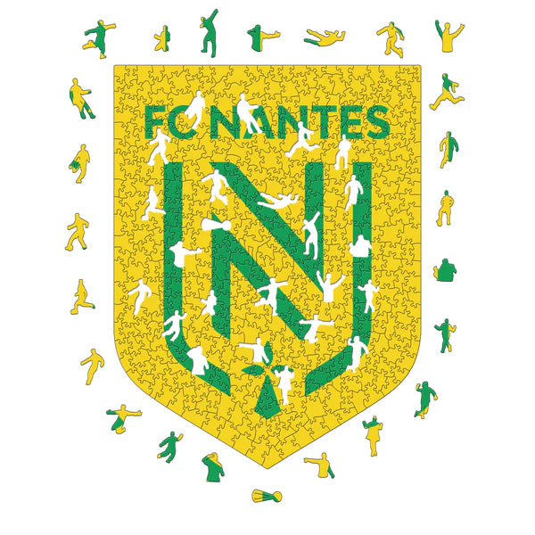 FC Nantes Logo - Puzzle en bois