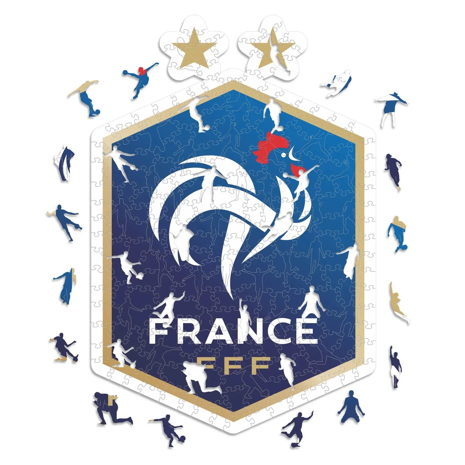 Équipe de France Logo - Puzzle en bois Puzzle Goals